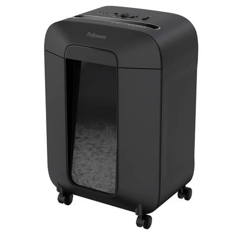 Distruggidocumenti uso personale LX85 - P-4 - 19 L - taglio a frammenti 4x40 mm Fellowes Powershred nero - 4400801