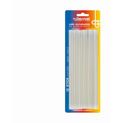Refill colla stick per pistole colla a caldo. Conf. 12 refill Iternet blister 12 refill - 4231