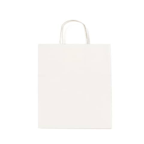 Borsa Allegra neutra kraft con manici in carta ritorta 54x14x50 cm conf. 25 pz Rex-Sadoch bianca - SDS54BIA