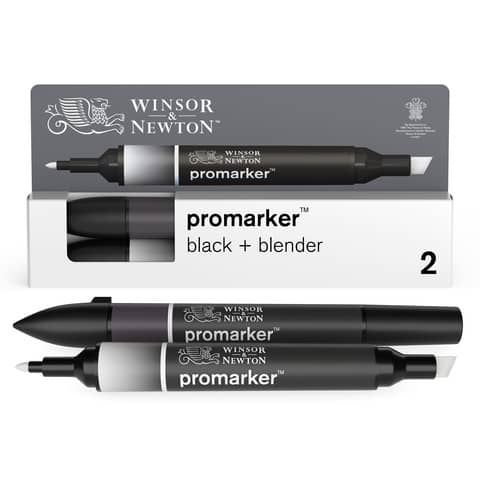 Set pennarello Promarker nero + pennarello blender Winsor&amp;Newton 0290148