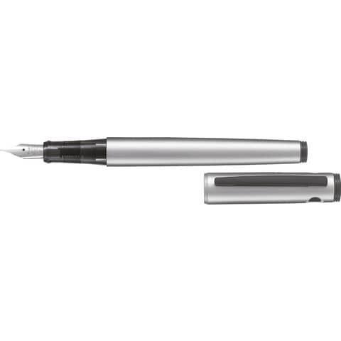 Penna stilografica ricaricabile Pilot Explorer inchiostro blu - fusto argento 006494