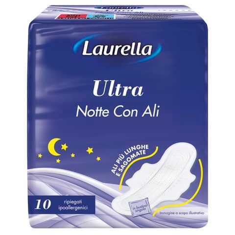 Assorbenti Ultra notte con ali Laurella conf. 10 pezzi - 01013.1