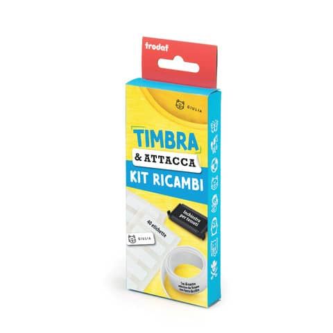 Kit Refill timbro componibile Timbra &amp; Attacca Trodat nero 180220