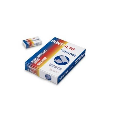 Punti Silver per cucitrice passo 10 Iternet conf. da 1000 punti - 1110