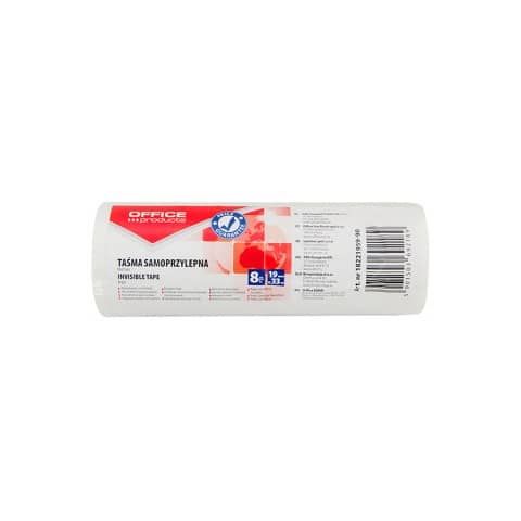 Nastro adesivo 19 mm x 33 mm Office Products - trasparente opaco - conf. da 8 nastri - 18221959-90