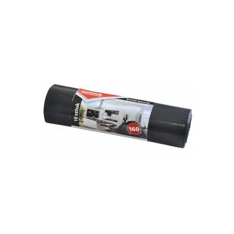 Sacchi dell&#39;immondizia super strong - Office Products nero 160 L - rotolo da 10 pz - 22022242-05