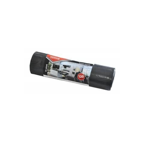 Sacchi dell&#39;immondizia super strong - Office Products nero 120 l - 67x98 cm - rotolo da 10 pz  - 22023232-05