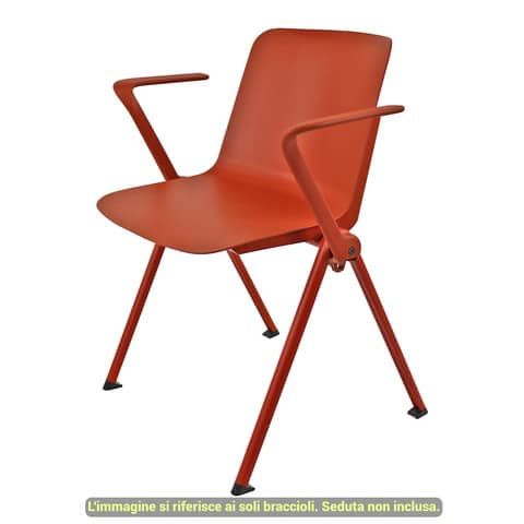 Coppia braccioli per linea Plus Unisit rosso mattone ACCBRPL2RM