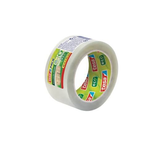Nastro da imballaggio Tesapck Eco &amp; Ultra Strong in PET trasparente 50 mm x 66 m - BNR 58297