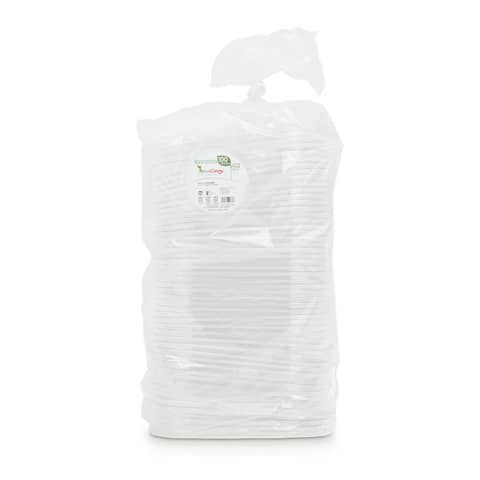 Coperchi in PET ecoCanny Take Away per vaschette bianco 125x143x8 mm conf. 100 pz - ECO?COP12PET