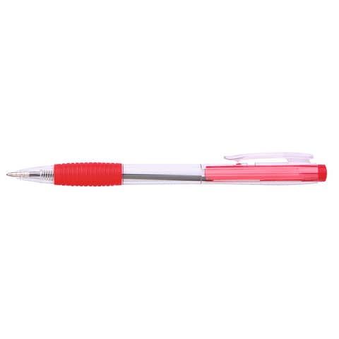 Penna a sfera a scatto ricaricabile Office Products punta 0,7 mm - rosso conf. 50 pezzi - 17015611-04