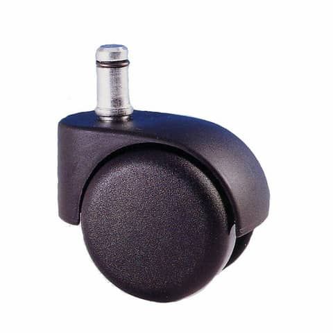 Set 5 ruote Base per sedie Seditaly 50 mm nere libere CNF5RBL010201