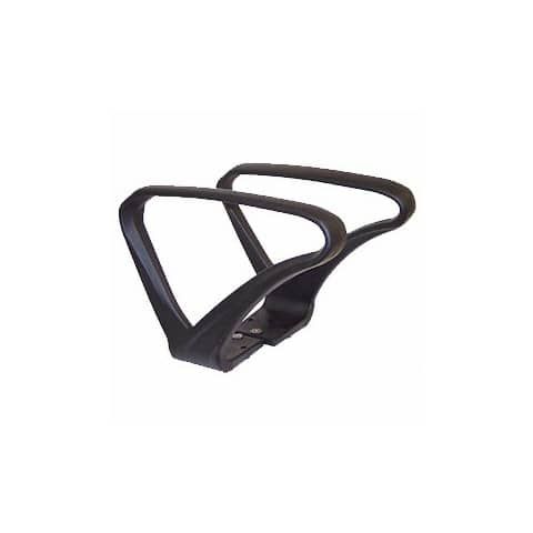 Coppia di braccioli fissi neri per sedute Seditaly a triangolo rovesciato BR10DX+SX01S