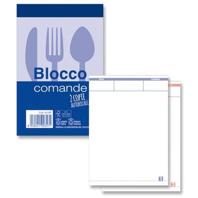 Blocco comande autoricalcanti O.C.L. - 25x2 copie autoricalcanti - 9x13,8 cm 0210P