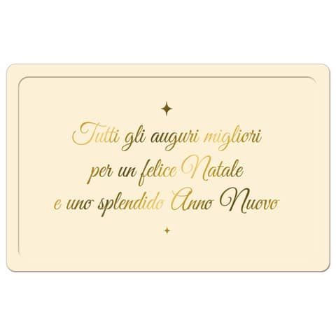 Biglietti augurali natalizi 9x14 cm - Biembi conf. da 6 a vassoio a due ante BBE202C71
