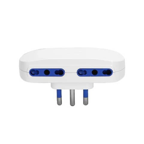 Adattatore a 4 vie P17/11 - 16A Aigostar bianco 284718