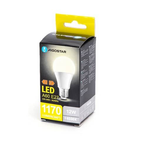 Lampadina LED A60 E27 12W - 1170 lumen Aigostar luce naturale B10105MQD