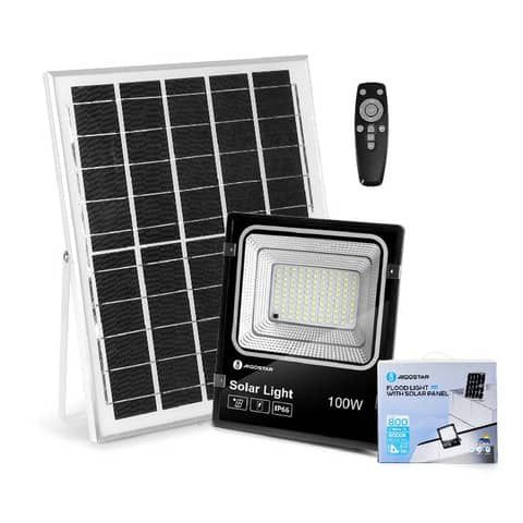 Faretto a LED da esterno con pannello solare nero Aigostar 100 W B10202H5O