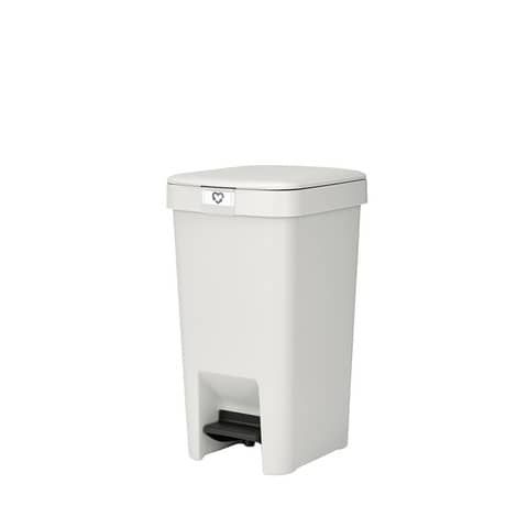 Pattumiera a pedale Brabantia StepUp per raccolta differenziata - capacit 10 L - light grey - 800245