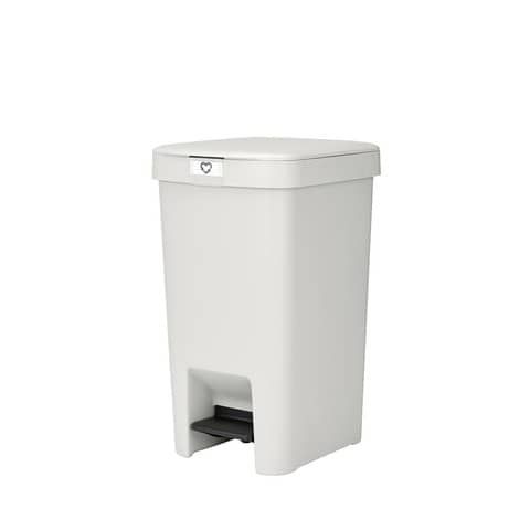 Pattumiera a pedale Brabantia StepUp per raccolta differenziata - capacit 16 L - light grey - 800221