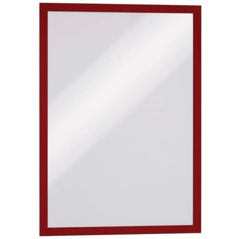 Cornice espositiva Durable DURAFRAME formato A3 rosso in conf. 6 pz - 4883-03