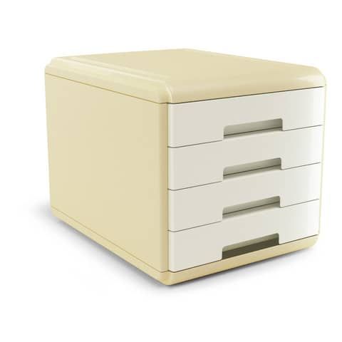 Cassettiera Arda Vintage Milk 4 cassetti 29,5x38,5xH.28,2 cm avorio - 18P4PMI