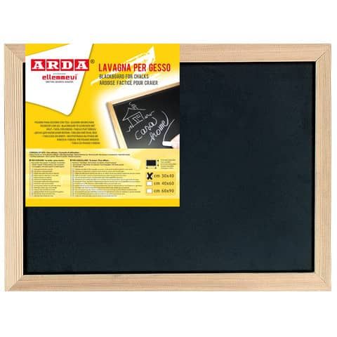 Lavagna in ardesia artificiale e cornice in legno Arda 30x40 cm - 875