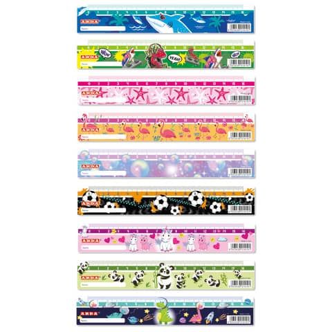 Espositore 45 righelli 16 cm Arda Fancy fantasie assortite 28917DESP