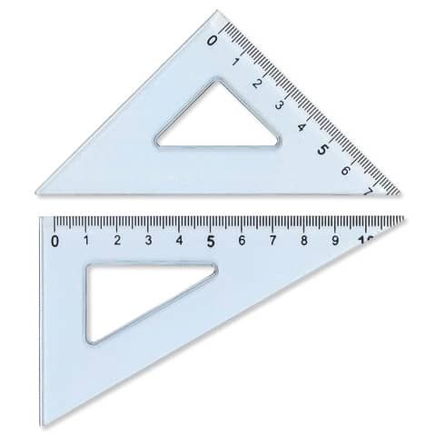 Set 2 squadre Arda Uni 12 cm da 45 + 60 in plastica termoresistente 70312SS