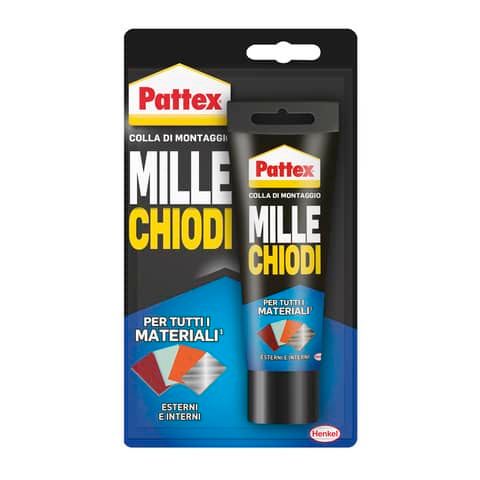 Adesivo di montaggio Pattex Millechiodi 100 g per esterni ed interni - 2716248