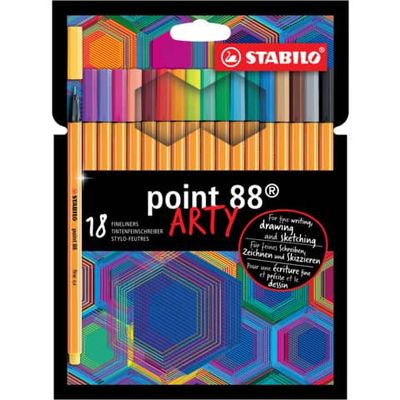Fineliner Stabilo Point 88 0,4 mm conf. 18 colori assortiti 8818/1-20