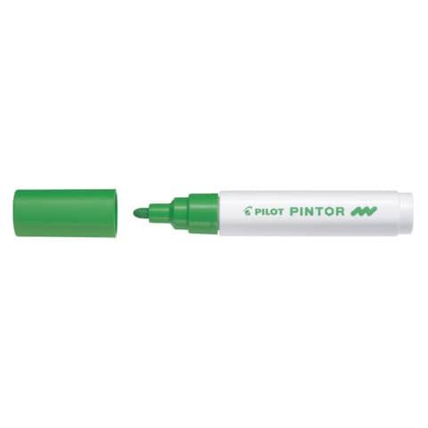 Marcatore multisuperficie Pilot Pintor a base d&#39;acqua punta in fibra 4,5 mm verde chiaro - 002387