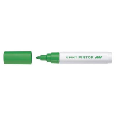 Marcatore multisuperficie Pilot Pintor a base d&#39;acqua punta in fibra 4,5 mm verde chiaro - 002387