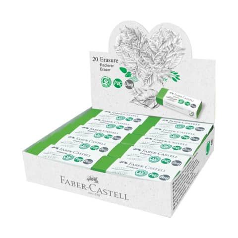 Gomma bianca Faber Castell ERASURE PVC free e dust free - 187250