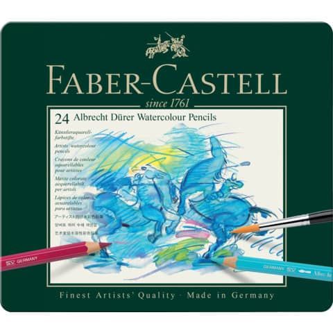 Matite acquerellabili Faber Castell Albrecht Drer colori assortiti - conf. 24 pezzi - 117524