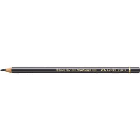Matite colorate permanenti Faber Castell Polychromos mina 3,8 mm conf. 6 pezzi - seppia scura - 110175