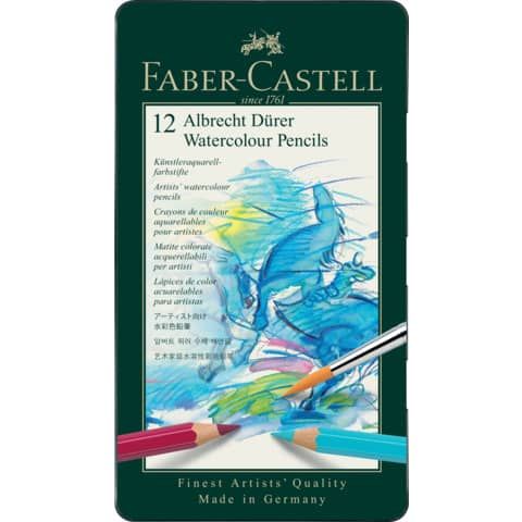 Matite acquerellabili Faber Castell Albrecht Drer colori assortiti - conf. 12 pezzi - 117512