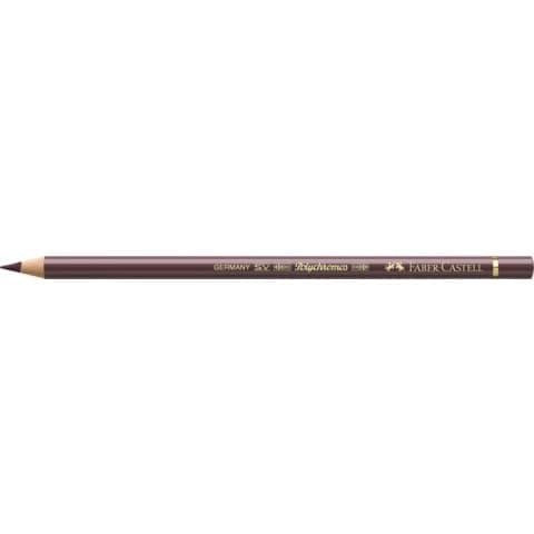 Matite colorate permanenti Faber Castell Polychromos mina 3,8 mm conf. 6 pezzi - Marrone van-Dyck - 110176