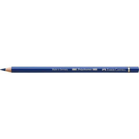Matite colorate permanenti Faber Castell Polychromos mina 3,8 mm conf. 6 pezzi - blu elio rossiccio - 110151