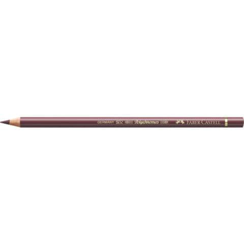 Matite colorate permanenti Faber Castell Polychromos mina 3,8 mm conf. 6 pezzi - caput mortuum - 110169