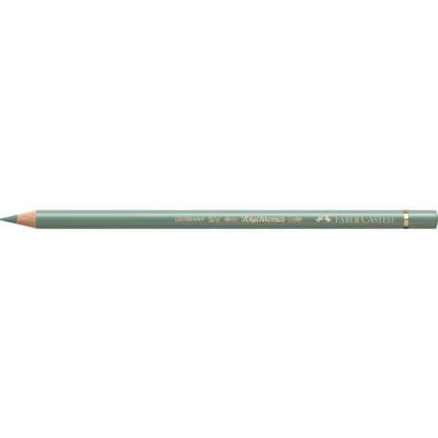Matite colorate permanenti Faber Castell Polychromos mina 3,8 mm conf. 6 pezzi - verde terra - 110172