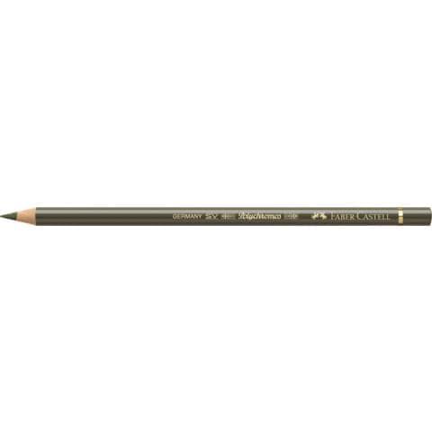 Matite colorate permanenti Faber Castell Polychromos mina 3,8 mm conf. 6 pezzi - verde oliva giallastro - 110173