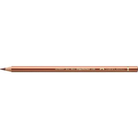 Matite colorate permanenti Faber Castell Polychromos mina 3,8 mm conf. 6 pezzi - rame - 110252