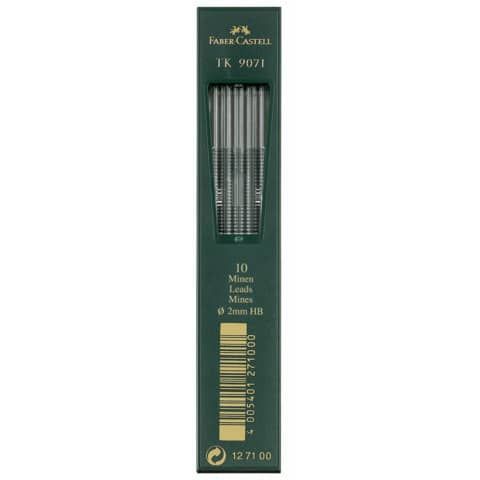 Mine Faber Castell Super Polymer 2 mm HB conf. 10 pezzi - 127100