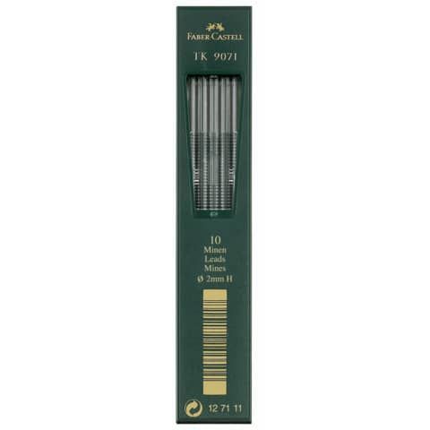 Mine Faber Castell Super Polymer 2 mm H conf. 10 pezzi - 127111