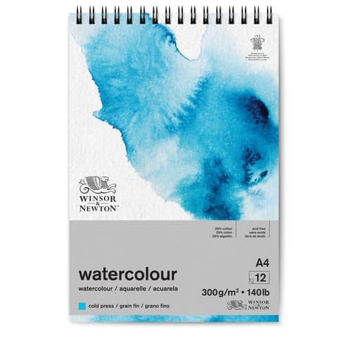 Blocco di carta per acquerello Winsor&amp;Newton formato A4 300 gr - 12 fogli - 6662579