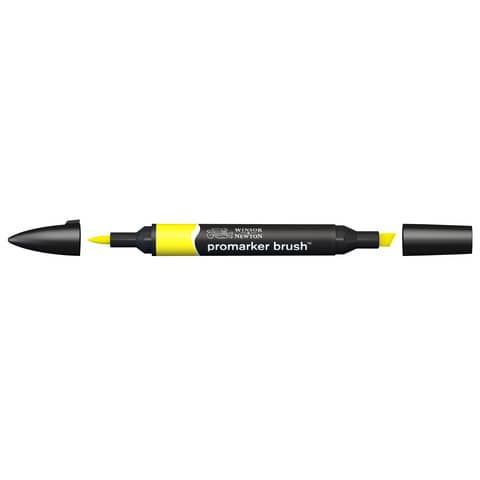 Pennarelli doppia punta Winsor&amp;Newton brush yellow - 0204173