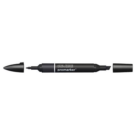 Pennarelli doppia punta Winsor&amp;Newton nero con punta XB - 0203030