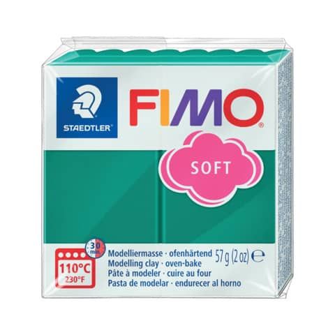Pasta modellabile Staedtler FIMO soft 57 g smeraldo - 8020-56