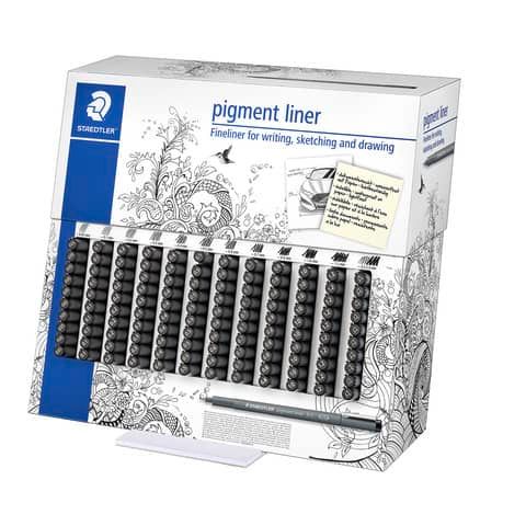 Espositore 120 fineliner Staedtler Pigment Liner tratti assortiti - 308 CA120